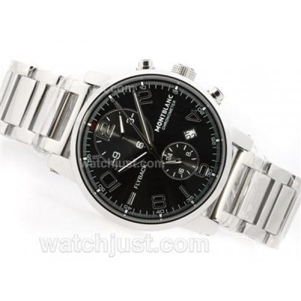 Montblanc Flyback Automatic with Black Dial S/S