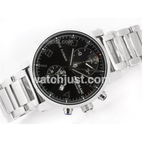 Montblanc Flyback Automatic with Black Dial S/S