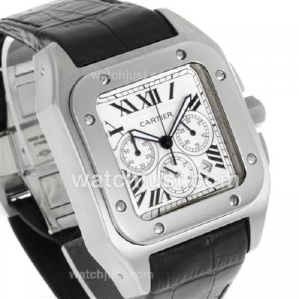 Cartier Santos 100 Working Chronograph-Same Structure As 7750-High Quality