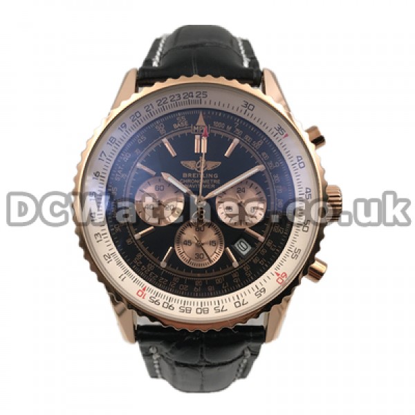 Male Golden Sub-dials Replica Breitling Navitimer 42MM Quartz Watches