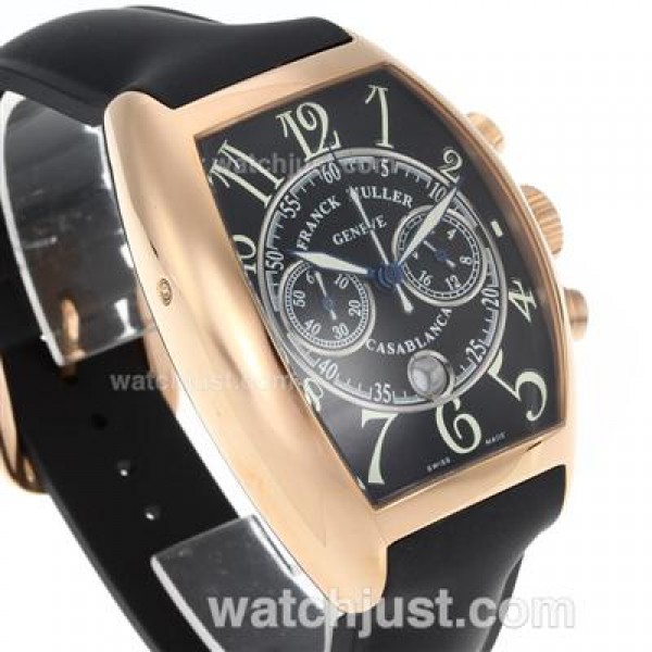 Franck Muller Casablanca Working Chronograph Rose Gold Case-Same Structure As 7750-High Quality