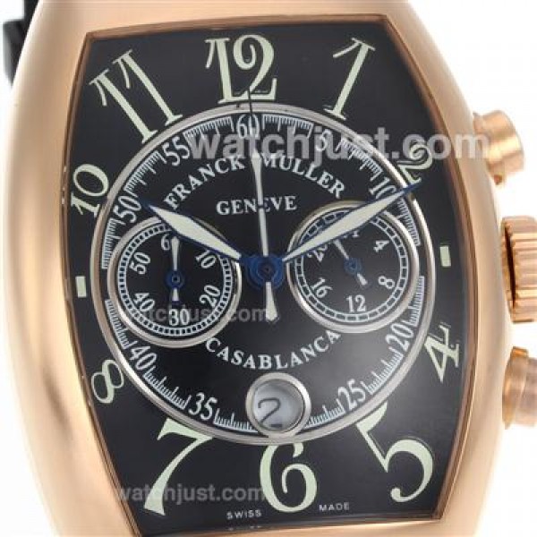 Franck Muller Casablanca Working Chronograph Rose Gold Case-Same Structure As 7750-High Quality