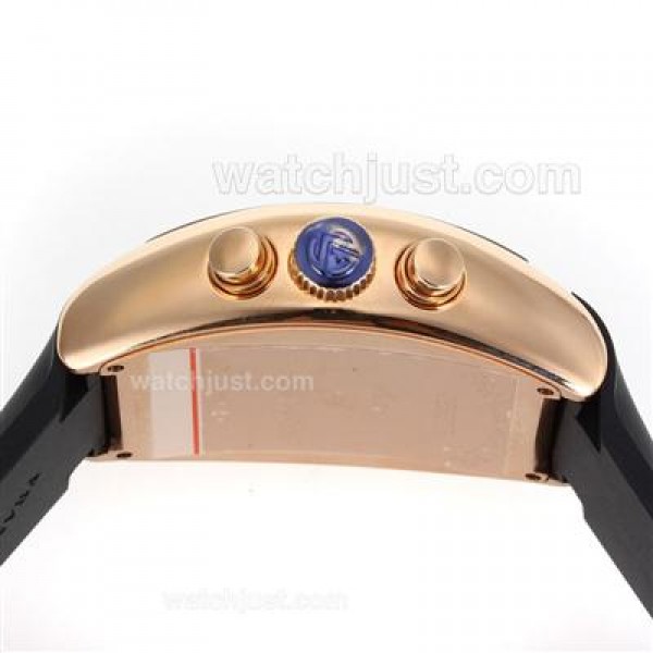 Franck Muller Casablanca Working Chronograph Rose Gold Case-Same Structure As 7750-High Quality