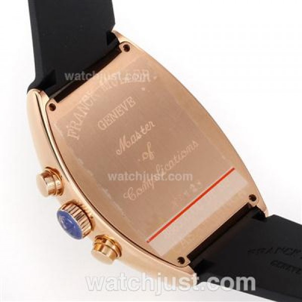 Franck Muller Casablanca Working Chronograph Rose Gold Case-Same Structure As 7750-High Quality