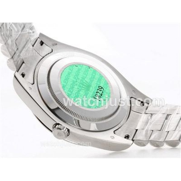 AAA 41 MM Quality Rolex Day-Date II Fake Watches With Black Dials For Men