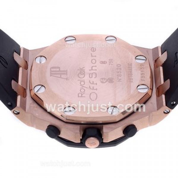 UK Swiss Made Replica Audemars Piguet Royal Oak Offshore Chrono Swiss Valjoux 7750 Movement Rose Gold Case-Sec@12