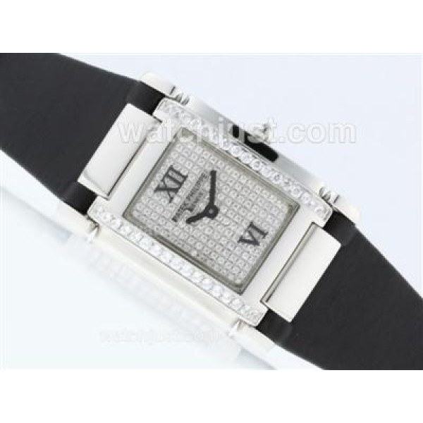 Patek Philippe Twenty-4 Hours Swiss ETA Movement with Diamond Bezel and Dial-Lady Size