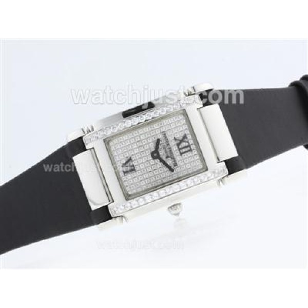 Patek Philippe Twenty-4 Hours Swiss ETA Movement with Diamond Bezel and Dial-Lady Size