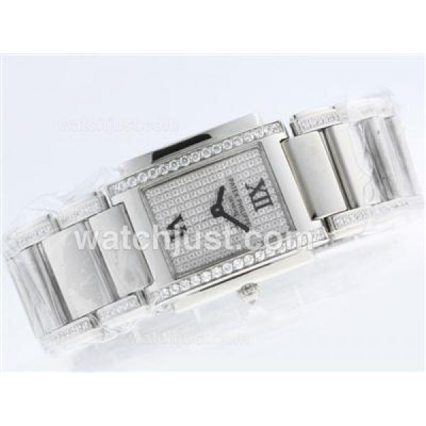 Patek Philippe Twenty-4 Hours Swiss ETA Movement with Diamond Marking and Dial S/S-Lady Size