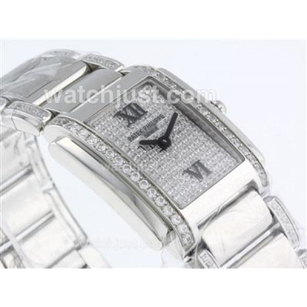 Patek Philippe Twenty-4 Hours Swiss ETA Movement with Diamond Marking and Dial S/S-Lady Size