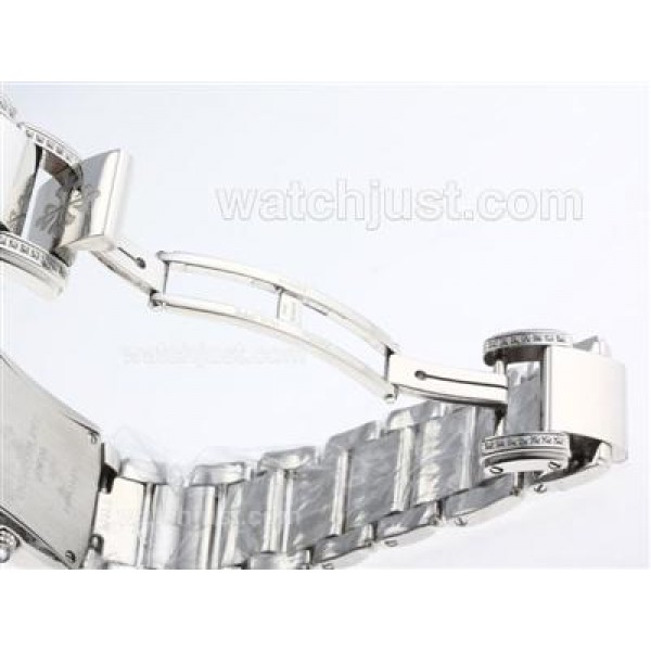 Patek Philippe Twenty-4 Hours Swiss ETA Movement with Diamond Marking and Dial S/S-Lady Size