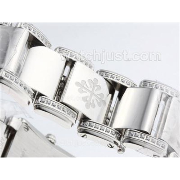 Patek Philippe Twenty-4 Hours Swiss ETA Movement with Diamond Marking and Dial S/S-Lady Size