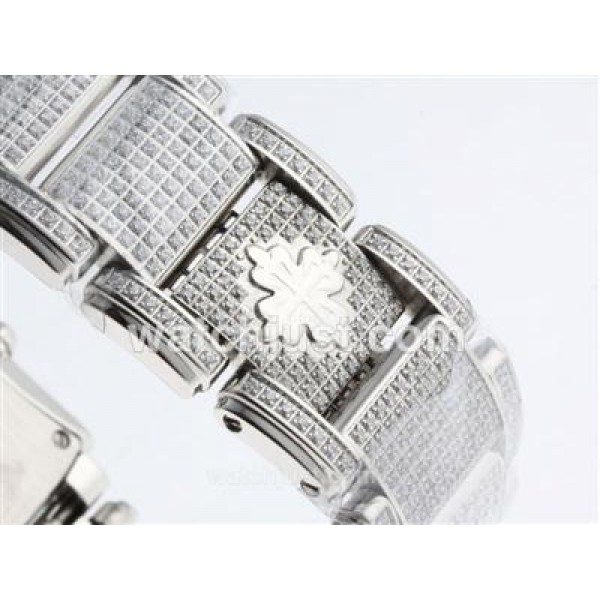 Patek Philippe Twenty-4 Hours Swiss ETA Movement with Full Diamond-Lady Size