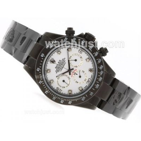 High Quality Rolex Daytona Pro Hunter Fake Watches With White Dials For Men