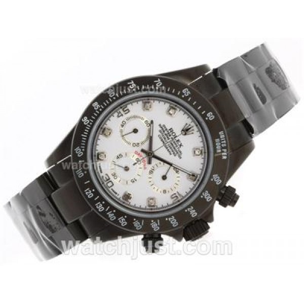 High Quality Rolex Daytona Pro Hunter Fake Watches With White Dials For Men