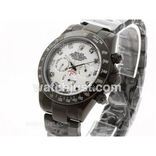High Quality Rolex Daytona Pro Hunter Fake Watches With White Dials For Men