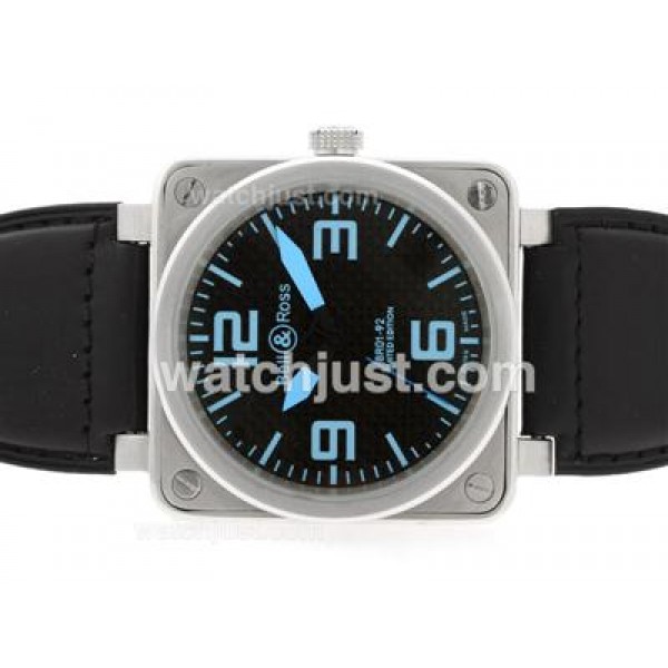 Bell & Ross BR 01-92 Automatic with Black Carbon Fibre Style Dial-Blue Marking 46x46mm