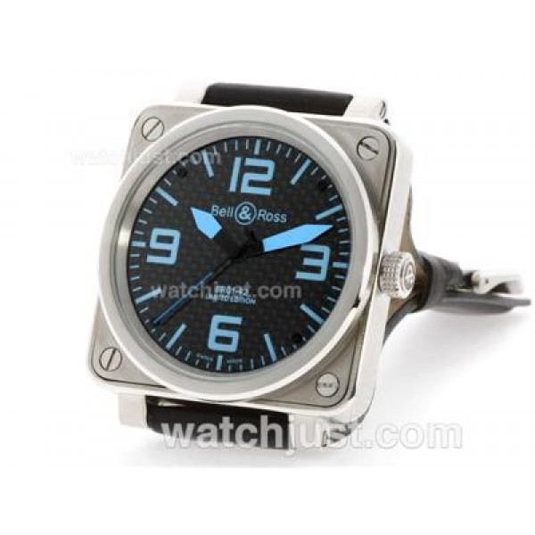 Bell & Ross BR 01-92 Automatic with Black Carbon Fibre Style Dial-Blue Marking 46x46mm