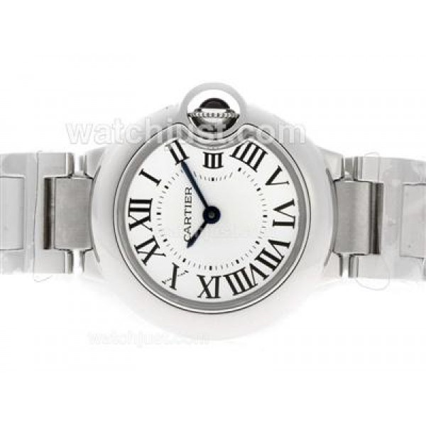 Cartier Ballon bleu de Cartier Swiss ETA Movement with White Dial S/S