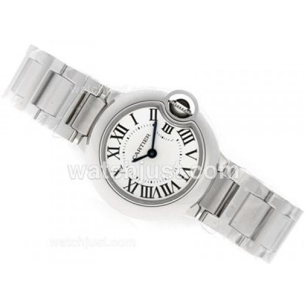 Cartier Ballon bleu de Cartier Swiss ETA Movement with White Dial S/S