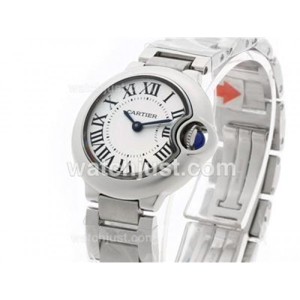 Cartier Ballon bleu de Cartier Swiss ETA Movement with White Dial S/S