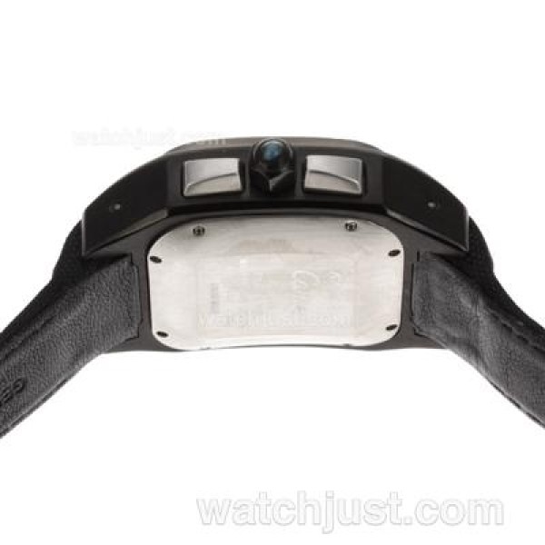 Cartier Santos 100 Automatic PVD Case with Nylon Strap -Same Structure As 7750-High Quality
