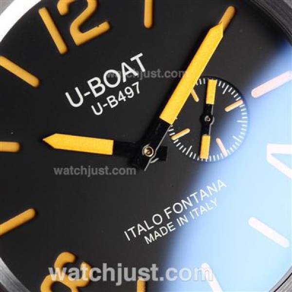 U-Boat Italo Fontana U-B497 Automatic with Black Dial-Orange Markers