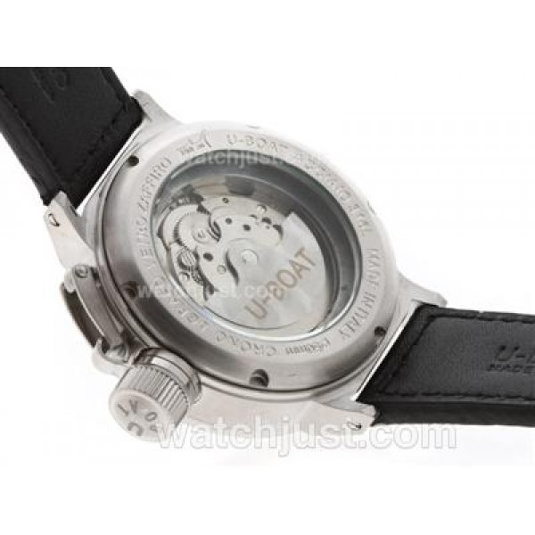 U-Boat Italo Fontana U-B497 Automatic with Black Dial-White Markers