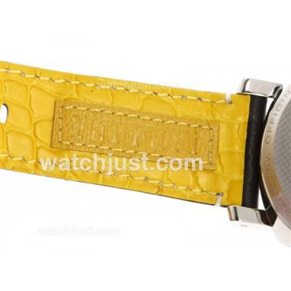 Panerai Ferrari FER00034 Scuderia Swiss Valjoux 7750 Movement with Yellow Dial