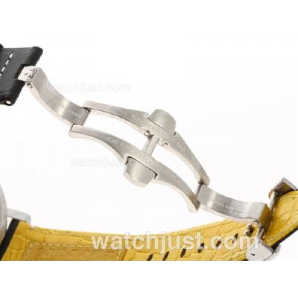 Panerai Ferrari FER00034 Scuderia Swiss Valjoux 7750 Movement with Yellow Dial