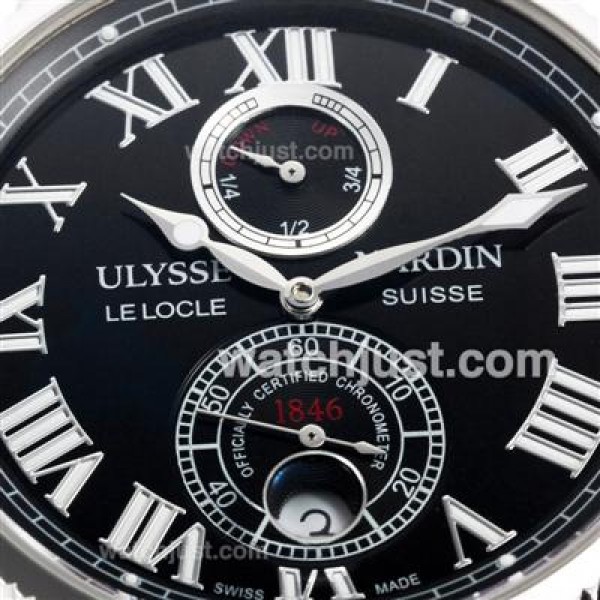 Ulysse Nardin Lelocle Suisse Working Power Reserve Automatic with Black Dial-Roman Markers