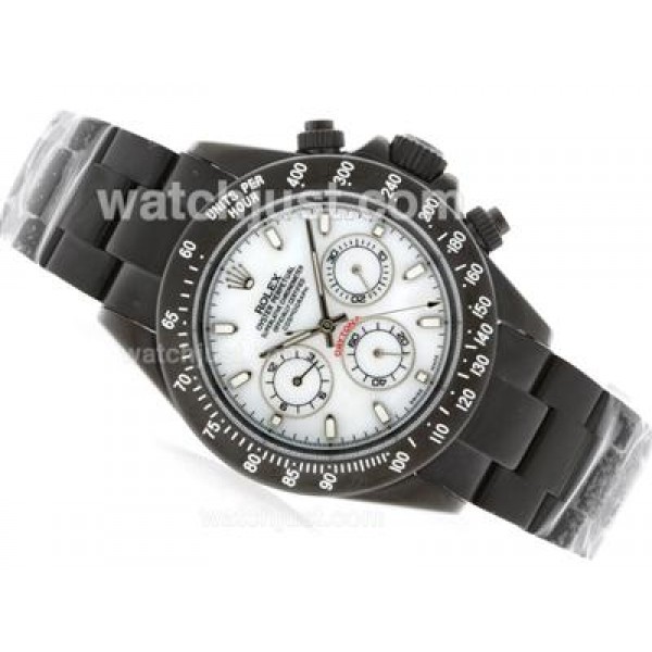 Top Quality Rolex Daytona Pro Hunter Fake Watches With White Dials For Men
