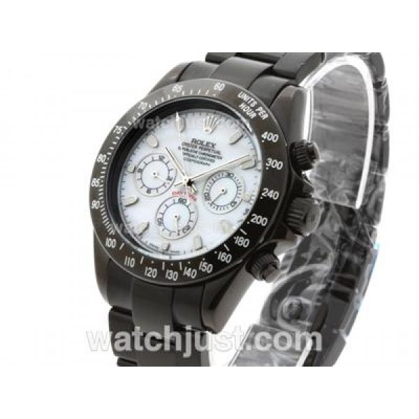 Top Quality Rolex Daytona Pro Hunter Fake Watches With White Dials For Men