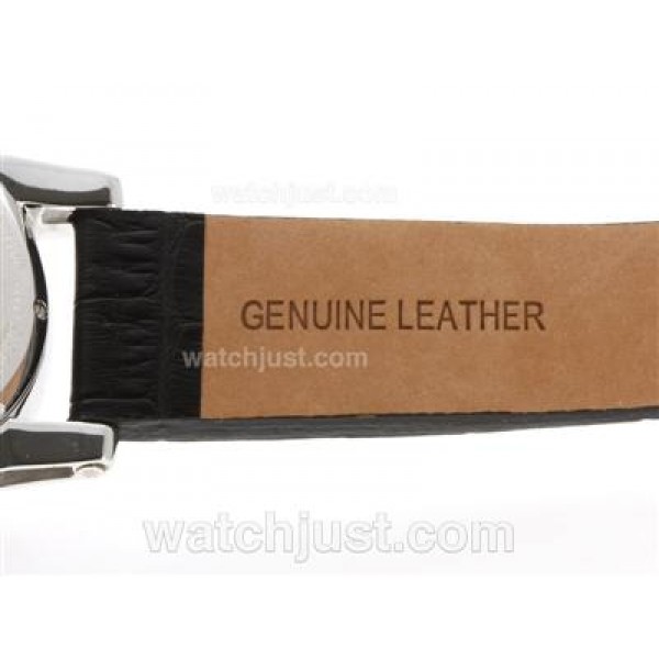 Montblanc Classic Flyback Working Chronograph with Black Dial-Leather Strap