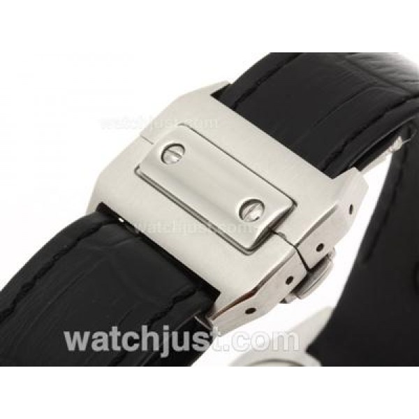 UK Best Quality Cartier Santos 100 Chronograph Replica Watches With White Dials For Sale