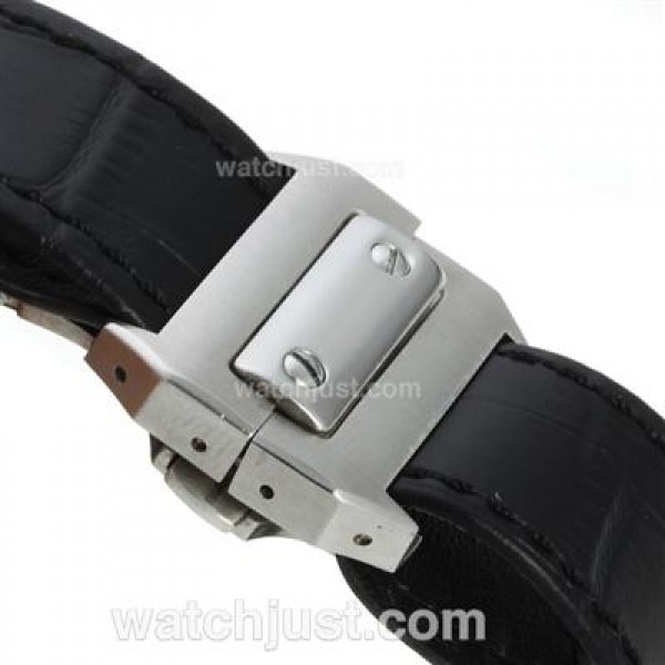 Cartier Santos 100 Chronograph Swiss Valjoux 7750 Movement Two Tone Case