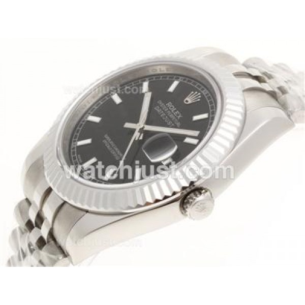 Top Quality 41 MM Rolex Datejust II Fake Watches With Black Dials For Sale