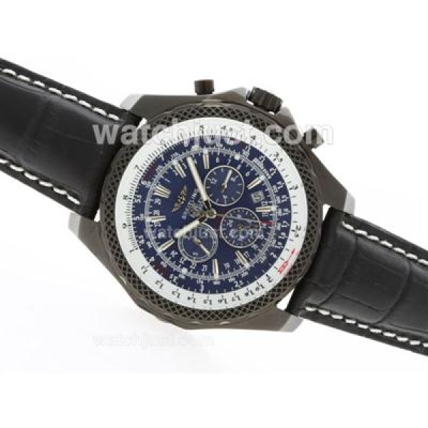 Breitling for Bentley Motors Automatic PVD Case with Blue Dial