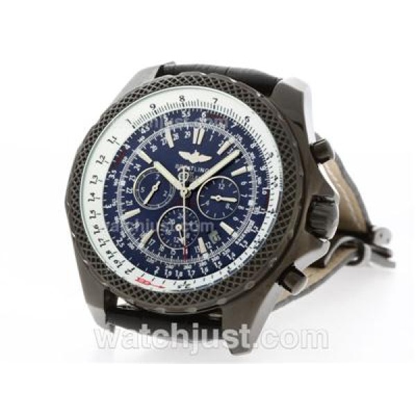 Breitling for Bentley Motors Automatic PVD Case with Blue Dial