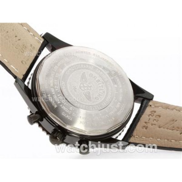 Breitling Navitimer Working Chronograph PVD Case with Blue Dial