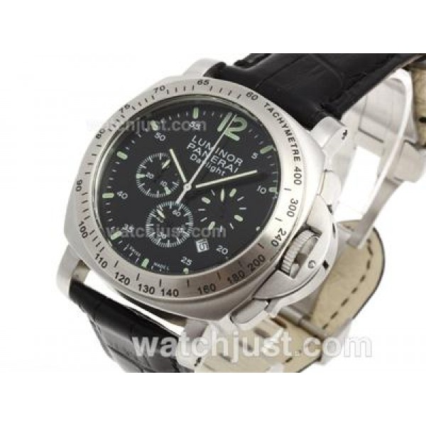 Panerai Luminor Daylight Working Chronograph with Black Dial