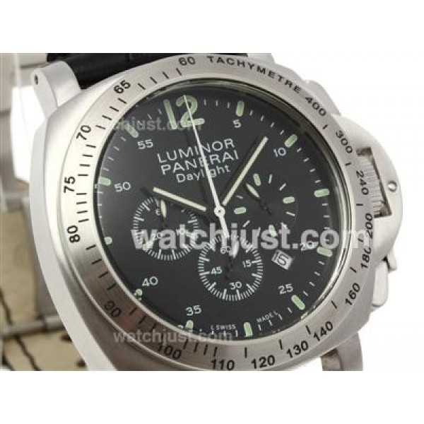 Panerai Luminor Daylight Working Chronograph with Black Dial