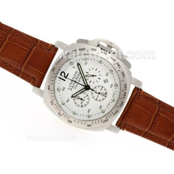 Panerai Luminor Daylight Working Chronograph with White Dial