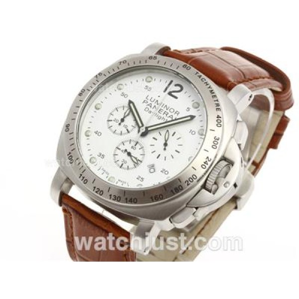 Panerai Luminor Daylight Working Chronograph with White Dial
