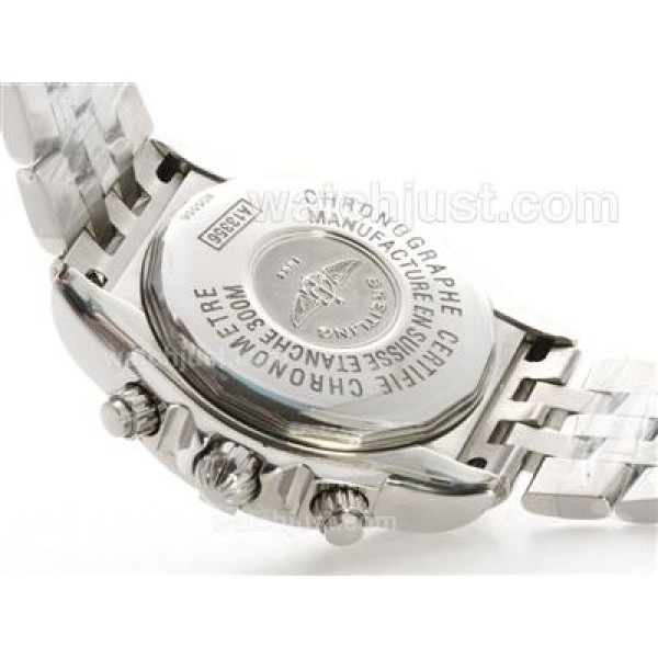 Breitling Chronomat Evolution Chronograph Swiss Valjoux 7750 Movement with Gray Dial