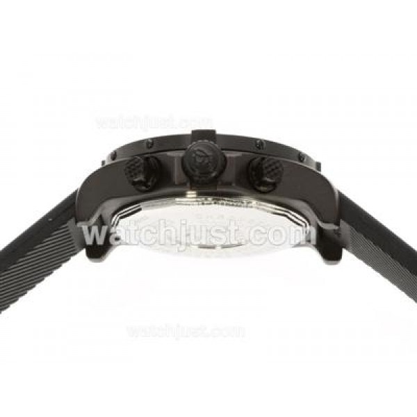 Breitling Super Avenger Working Chronograph PVD Case Black Dial with Red Needles