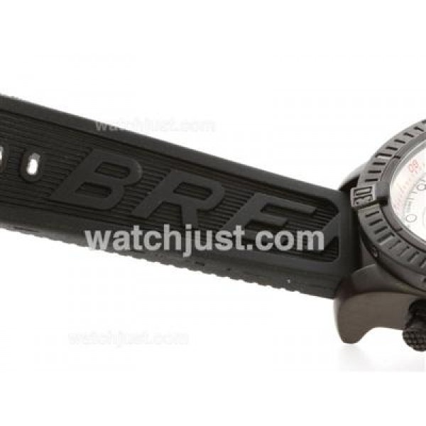 Breitling Super Avenger Working Chronograph PVD Case Black Dial with Red Needles