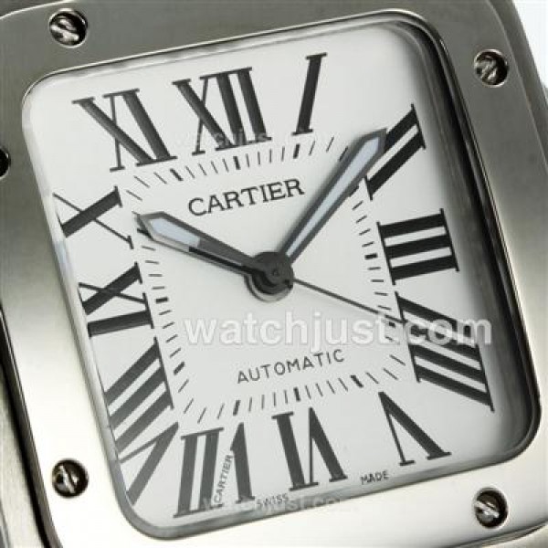 Cartier Santos 100 Swiss ETA 2836 Movement with Brown Strap-41.5MM Updated Version