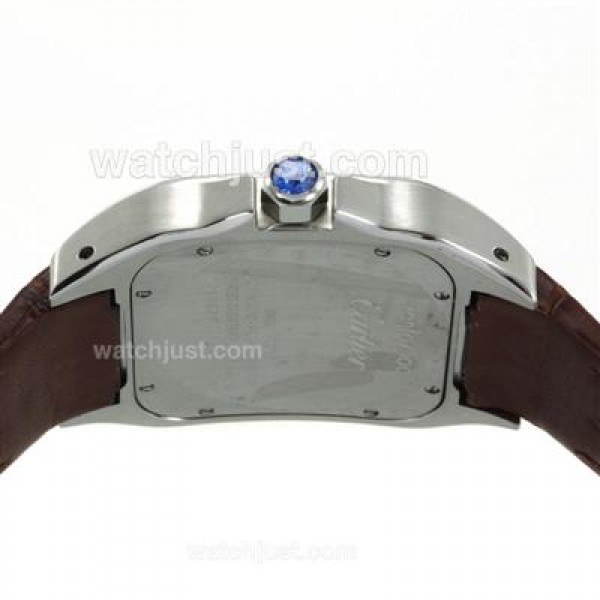 Cartier Santos 100 Swiss ETA 2836 Movement with Brown Strap-41.5MM Updated Version