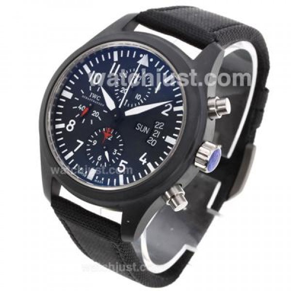 IWC 3789 Top Gun Pilot Chrono Swiss Valjoux 7750 Movement Version 2-Full Ceramic Case